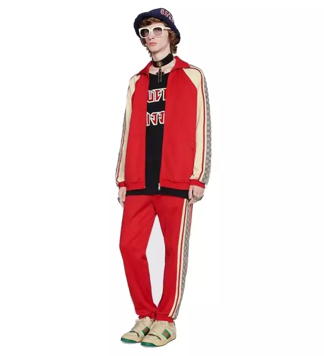 acheter gucci brand gg tracksuit shoulder gg red